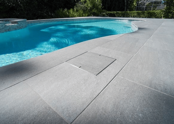Pietra Di Vals Porcelain Pavers Installation