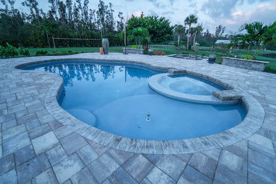 Marco Island Paver Patio and Firepit