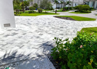 Newly paved driveway