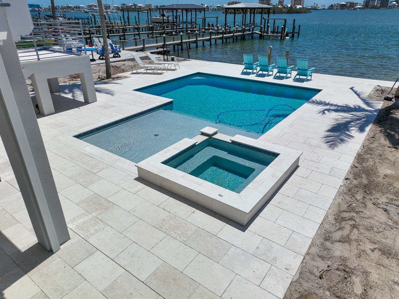 New Pool Deck On The Water