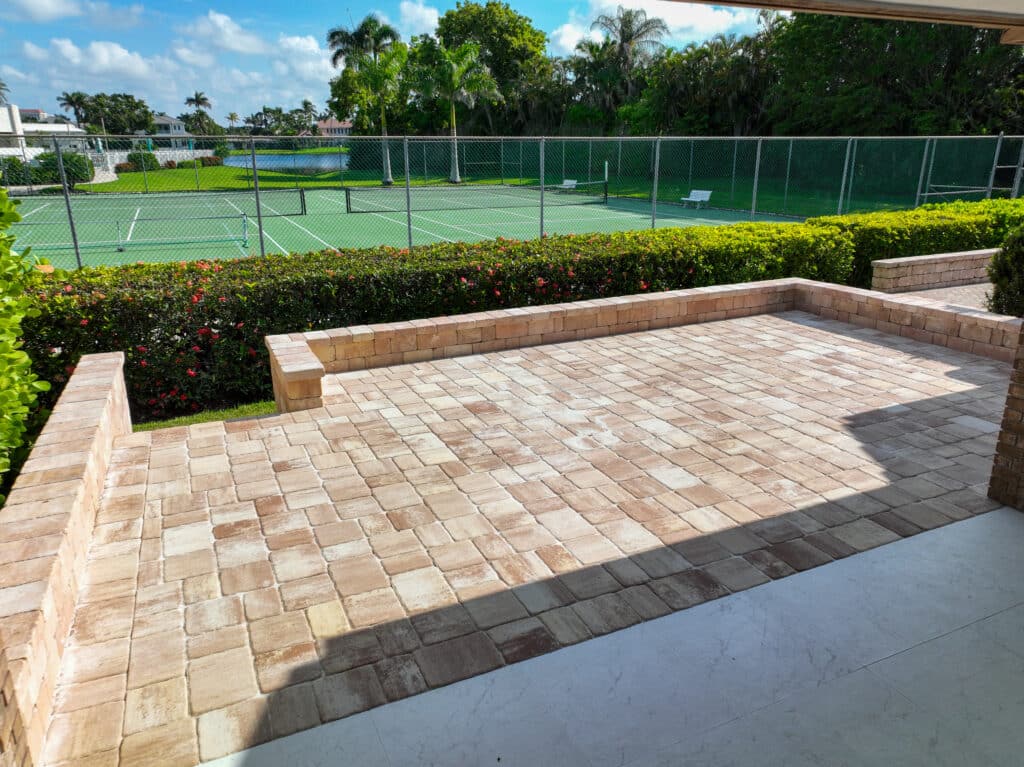 Park Shore Beautiful Stone Patio Installation
