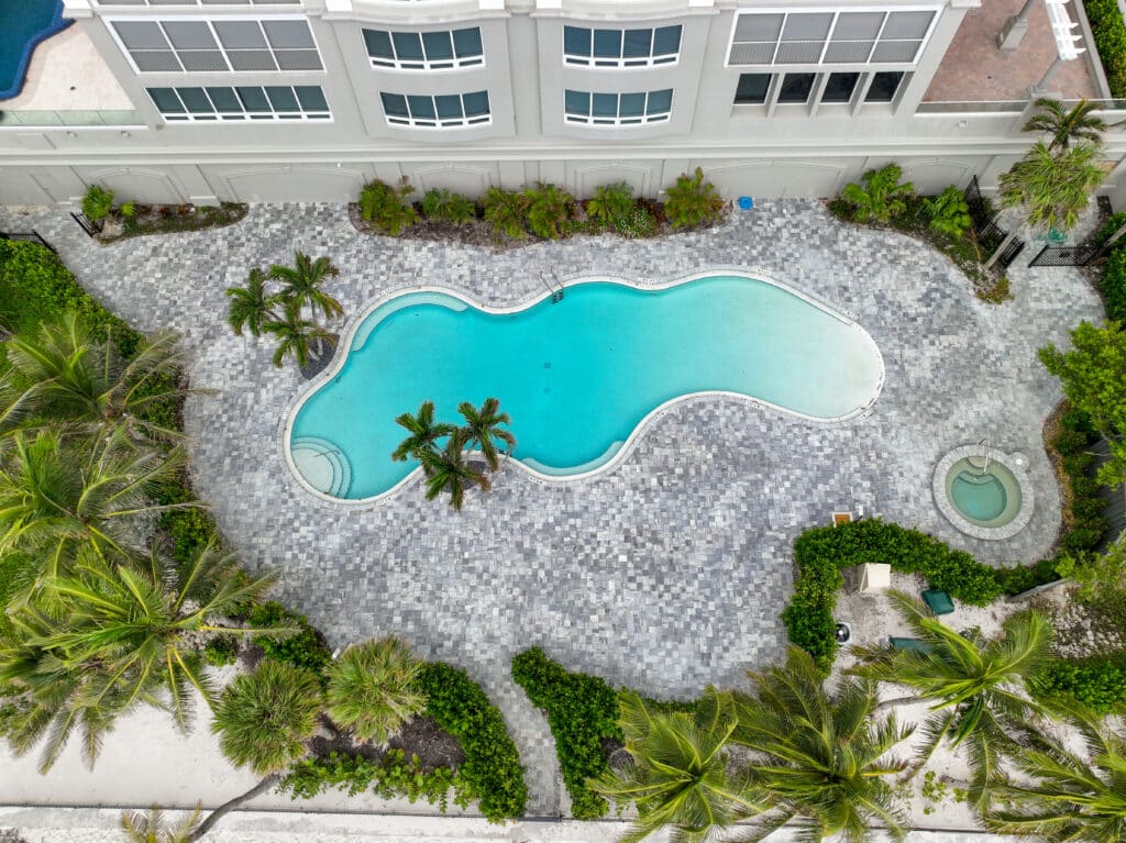 Vanderbilt Condo Association's Stunning Driveway & Pool Deck