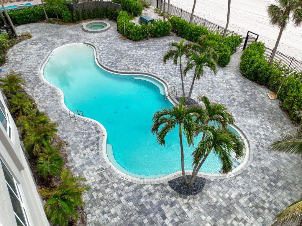 Vanderbilt Condo Association's Stunning Driveway & Pool Deck