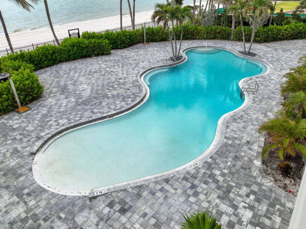 Vanderbilt Condo Association's Stunning Driveway & Pool Deck