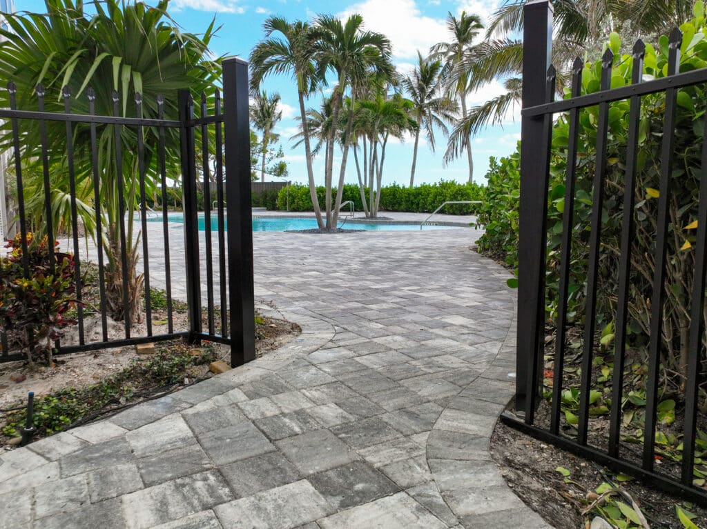 Vanderbilt Condo Association's Stunning Driveway & Pool Deck